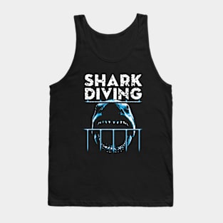 Cage Diving - Shark Scuba Diving Tank Top